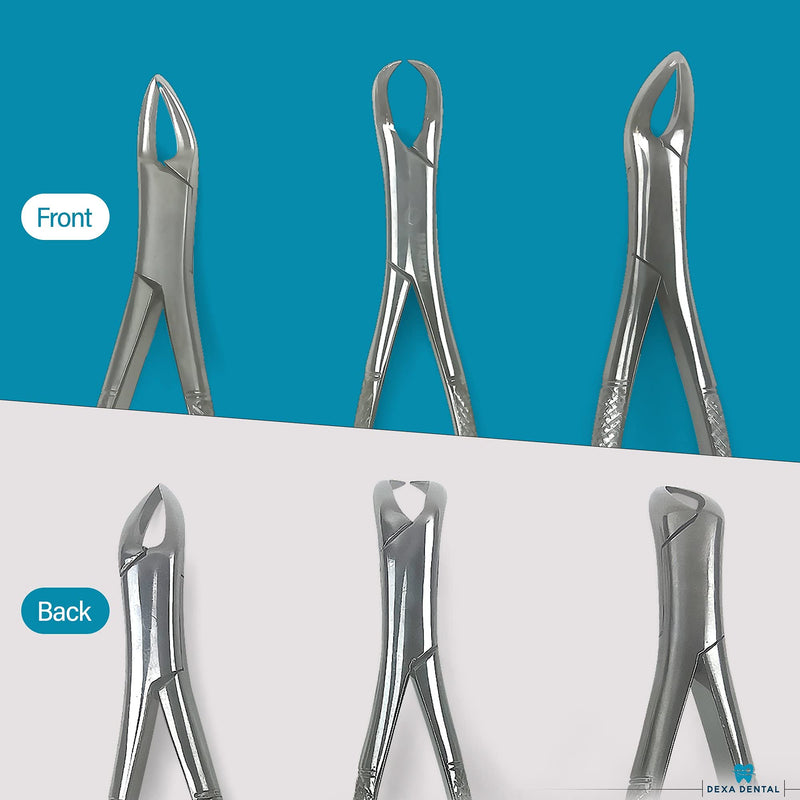 [Australia - AusPower] - Heavy Duty Dental Extracting Forceps # 150# 151# 23, Apical Forceps, Cowhorn Forceps, Lower Molars, Atraumair - 3 Pcs #150+151+23 