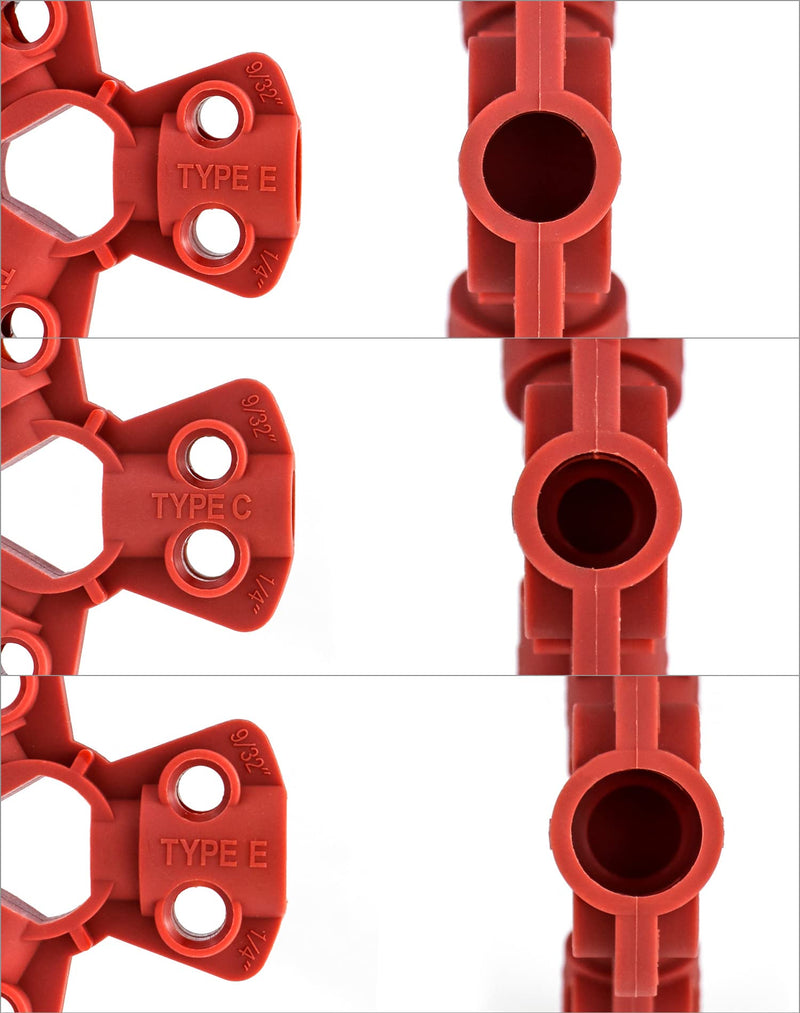 QWORK Pneumatic Quick-Disconnect Lockout, Pack of 6 - Suitable for 1/4 ...