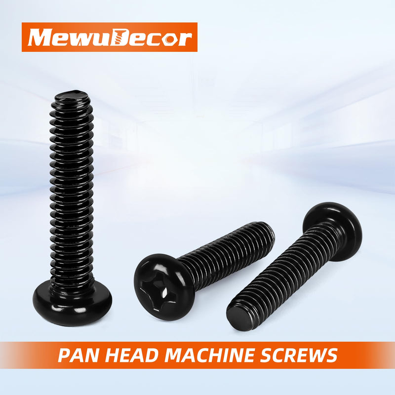 [Australia - AusPower] - M3 x 10mm Pan Head Machine Screws, Cross Screw, 304 Stainless Steel, Black Finish, 50 PCS M3 x 10mm 