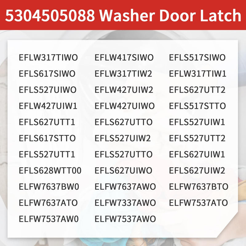 [Australia - AusPower] - 5304505088 Washer Door Strike,Compatible with refrigerators and Electrolux Washing Machine Door latches,Replace AP6031188, 4452319, PS11766033 1PACK 
