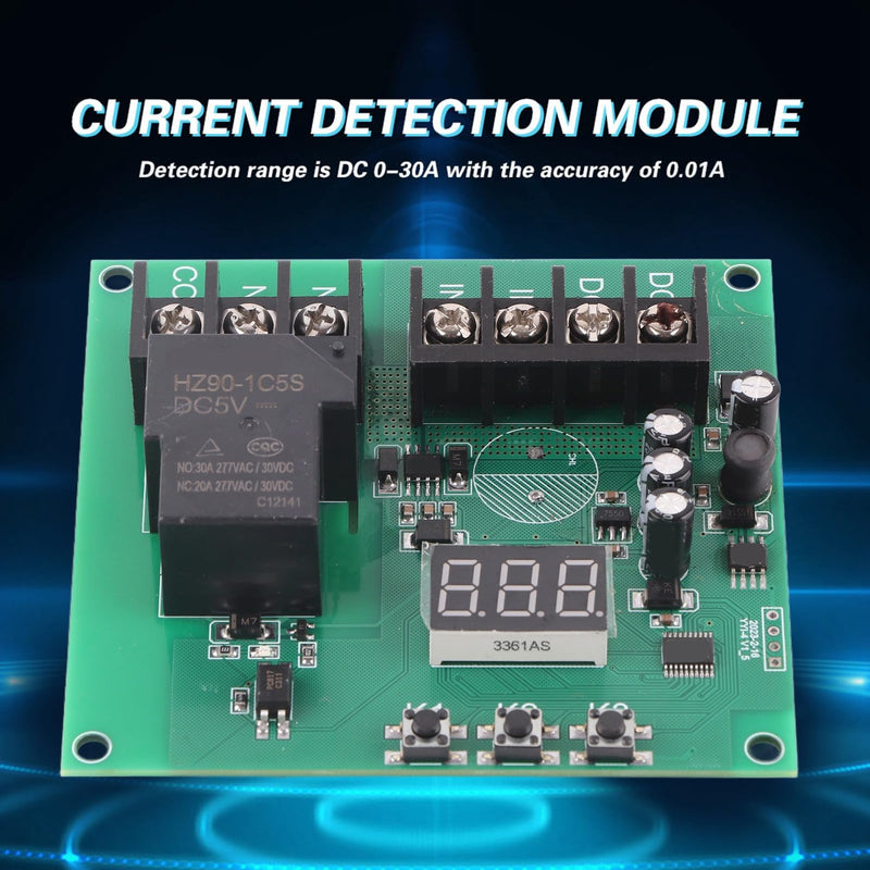 [Australia - AusPower] - Current Detection Module 4-Channel Overcurrent Relay Module 7-30V 0-30A Current Sensing Electrical Timer for Circuit Protection 