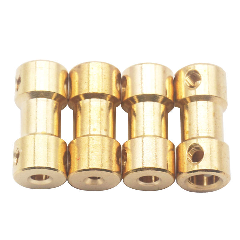 [Australia - AusPower] - 6Pack Vgoohobby Brass Motor Shaft Coupling Coupler Connector Sleeve Joint Adapter for RC DIY Airplane Boat Robot (3mm to 4mm) 3mm to 4mm 