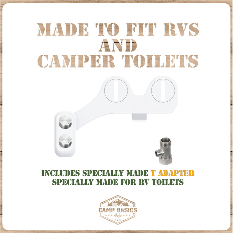 RV Bidet Made to Fit Your RV and Camper Trailer | Easy to Install and Self Cleaning | Non Electric | Upgrade Your RV