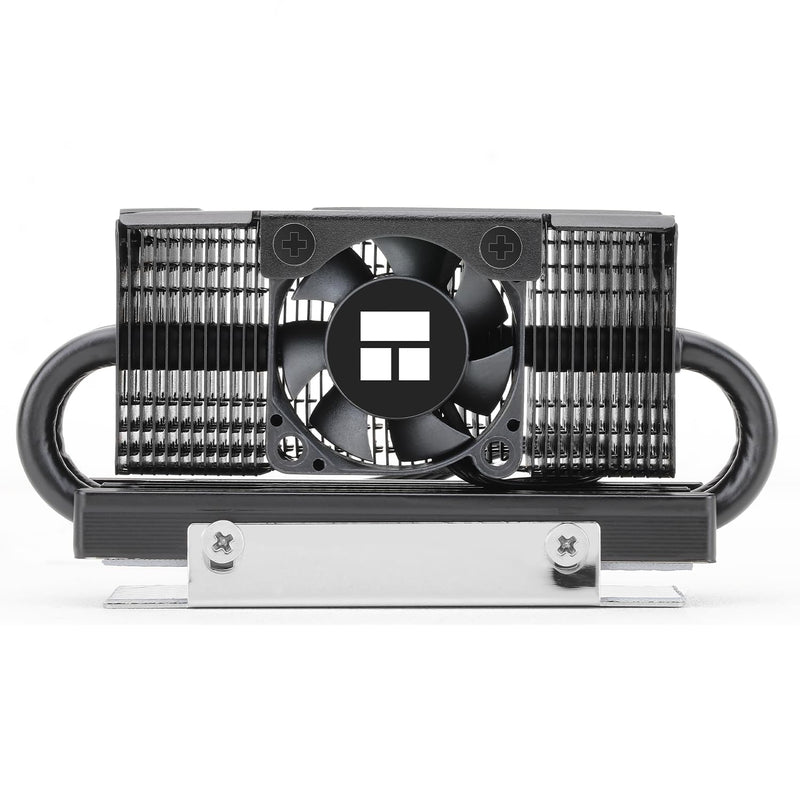 Thermalright HR10 2280 PRO Black SSD Heatsink, Double Sided Heatsink, with Small and Fast PWM Fan, Thermal Silicone Pad for 2280 SSD PC and Computer, Desktop High Performance SSD Cooler