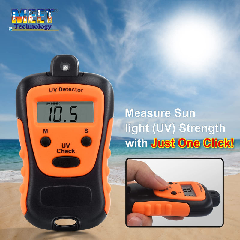 [Australia - AusPower] - Meet UV Strength Tester for Measuring Sun Light UV Level,High Precision UVA UVB Meter,Photometer UV Detector,Portable UV Intensity Meter with 1.5v Battery MS-98(3) 