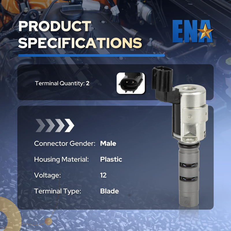 [Australia - AusPower] - ENA Engine Variable Valve Timing Solenoid VVT Compatible with Toyota Prius Yaris Echo Scion xB xA 1.5L L4 2000-2016 Camshaft Position Actuator Solenoid for 917-210 1533021010 1533021011 Set of 1 