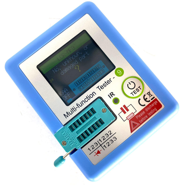 [Australia - AusPower] - LCR MF9 Multi Function Transistor Tester TFT Diode Triode Capacitance Meter LCR ESR NPN PNP MOSFET IR Tester Multimeter 