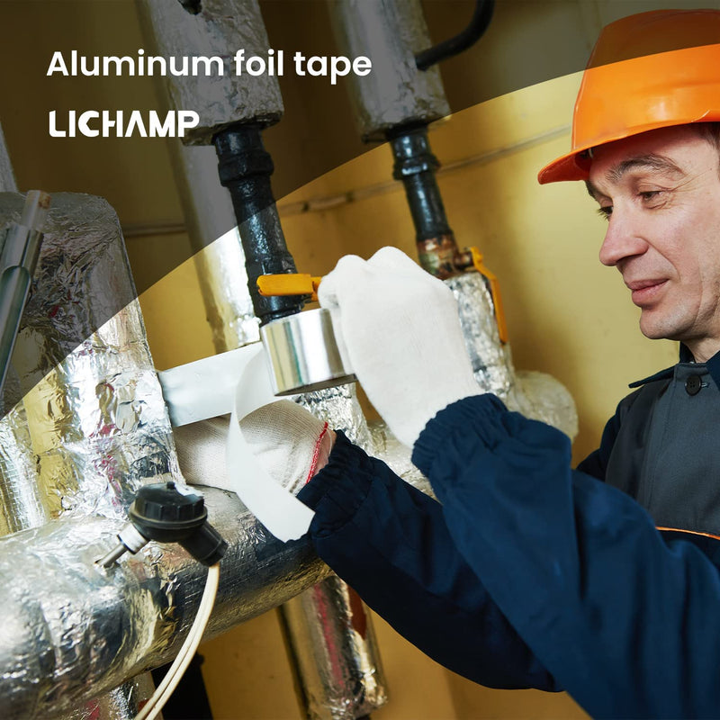[Australia - AusPower] - Lichamp HVAC Tape, Aluminum Foil Tape Metal Insulation Tape for Ductwork, AC Air Conditioner Sealing, 2 inch x 70 Yards (210 feet), A201SL 1 