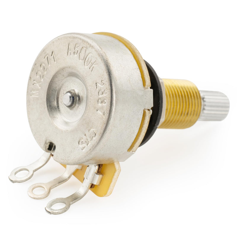 CTS 450 A500K Pots Long Split Shaft 3/4 Inch 10% Audio Taper Potentiometers for Electric Guitar Bass (Set of 4) Long Shaft A500K x 4