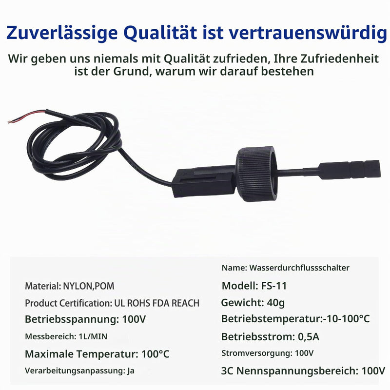 Water Flow Switch Flow Switch for Pool Equipment Water Paddle Flow Switch Sensor for Heat Pump Water Heater Air Conditioning Water Meter Flow Sensor (Pack of 1) black