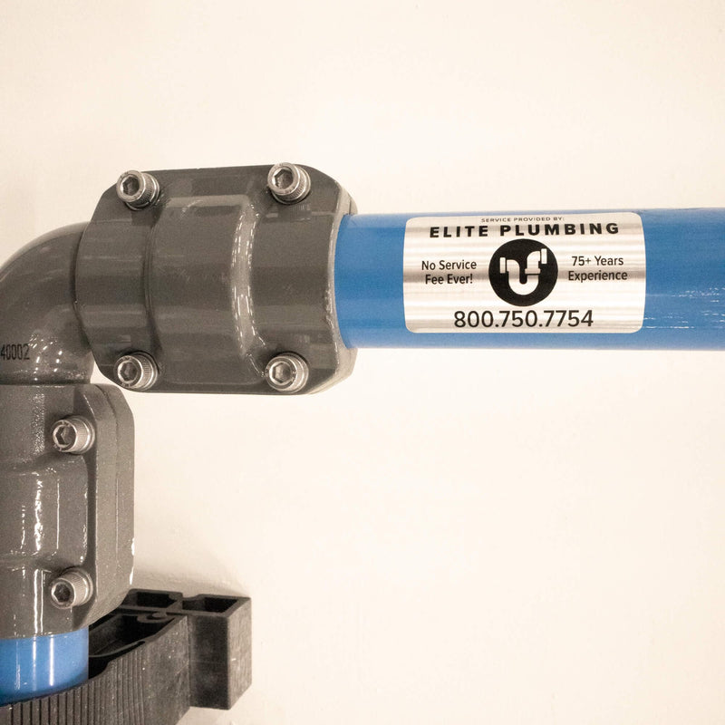 LabelValue Brand - 2.5” x 1.5” Weatherproof Custom Print Service Labels - 250 Labels/Roll | Customize with Business Logo and Service Information - Perfect for Outdoors & Harsh Environments