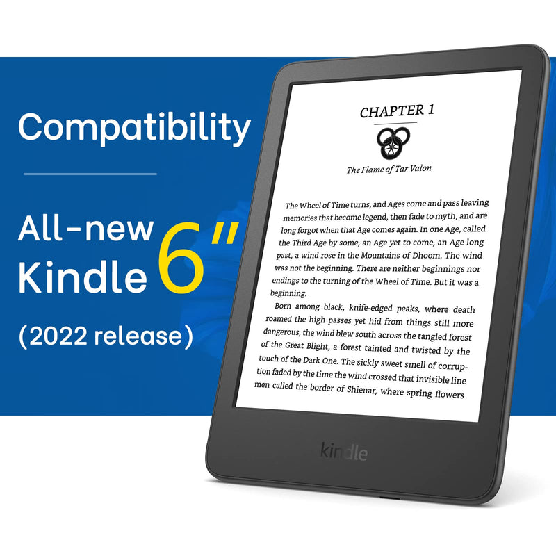 [Australia - AusPower] - CoBak Case for All New Kindle 11th Generation 2022 Release Only - Ultra Slim PU Leather Smart Cover with Auto Sleep and Wake, Premium Protective Case for 6“ E-Reader *Sage 