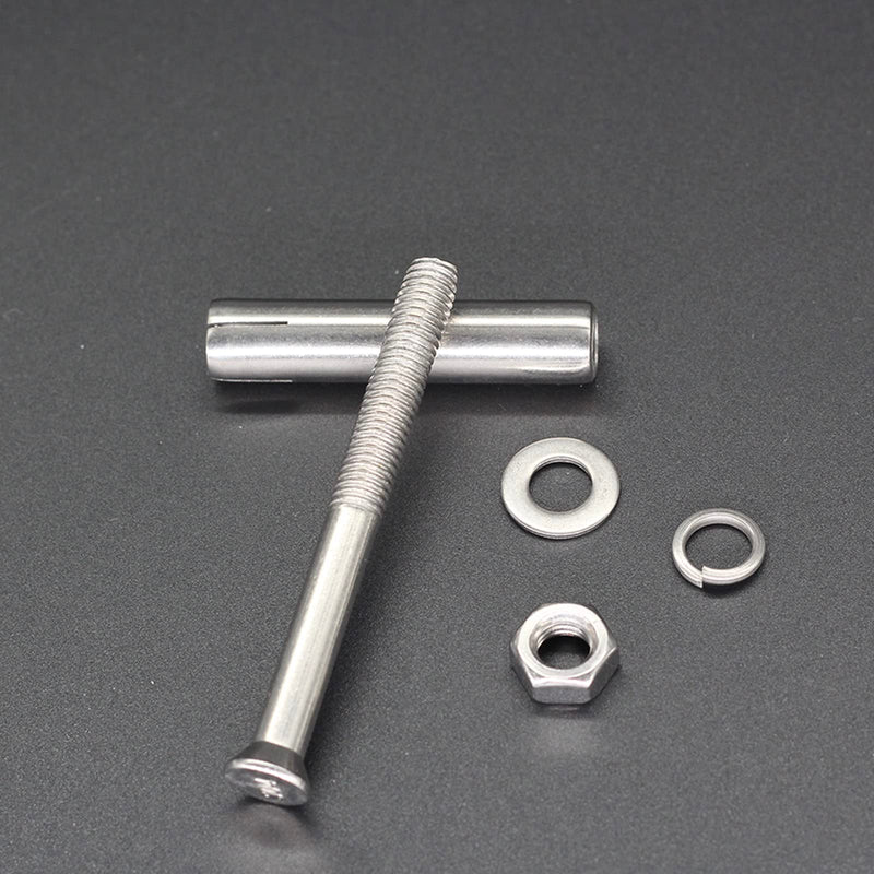[Australia - AusPower] - 8 Pcs M8 x 80mm 304 Stainless Steel Hex Expansion Bolt, Incontesta Eyebolt Fastener Wall Concrete Brick Expansion Screw Closed Hook Anchor Bolt 1 8pcs M8X80 