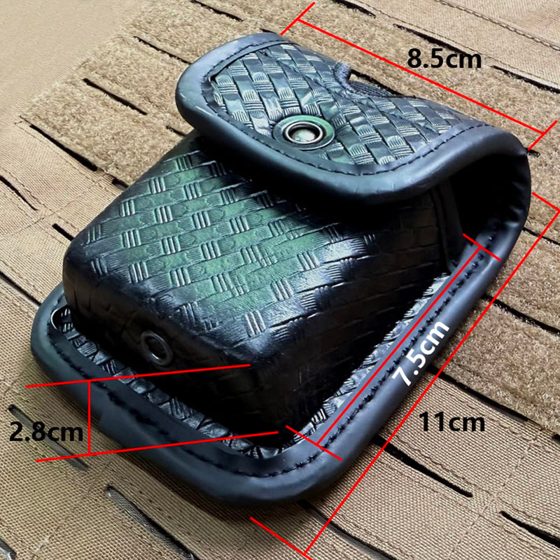 ROCOTACTICAL Basketweave Pager/Glove Pouch, Molded Latex Glove Pouch for Duty Belt