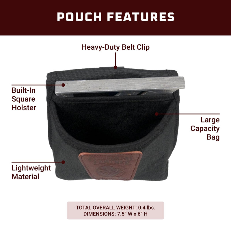 Occidental Leather Clip-On Pouch - Large - Made in USA