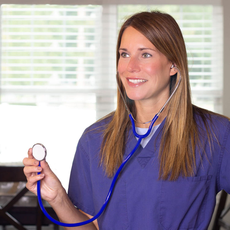 [Australia - AusPower] - MABIS Spectrum Series Lightweight Nurse Stethoscope, Blue, 30 Inch Pack of 1 