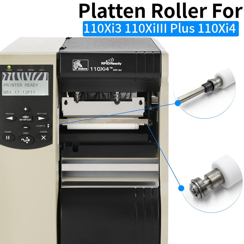 G41011M Kit Platen Roller for Zebra 110Xi3 110XiIII Plus 110Xi4 Thermal Printer Transfer Roller 203dpi 300dpi