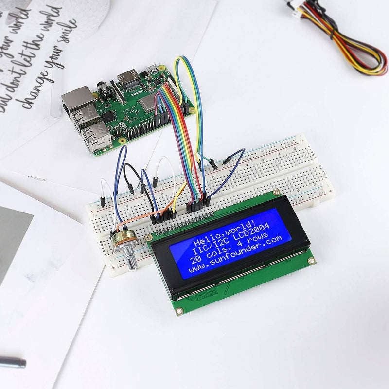 [Australia - AusPower] - SunFounder 2 Pack LCD 2004 Displays Characters of 4 Rows with 20 Characters in Each, 2PCS 2004 LCD Displays (I2C NOT Included) LCD2004 (2Pack) 