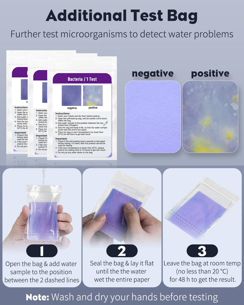 Pawfly 18 in 1 Drinking Water Test Kit, 125 Strips for Tap Water Well Swimming Pool Aquarium Spa, Home Water Quality Test Strips for pH Hardness Chlorine Lead Iron Copper Nitrate Fluoride & More 18 in 1 Water Test Kit