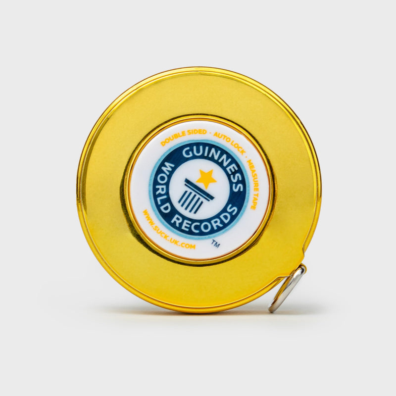 Guinness World Records 2026 - Kids Measuring Tape - Fun Fact 3m Double Sided - Kids Tape Measure - Filled with Silly Facts - Novelty Retractable Tool - Stocking Fillers for Kids - Party Bag Fillers Guinness Measuring Tape