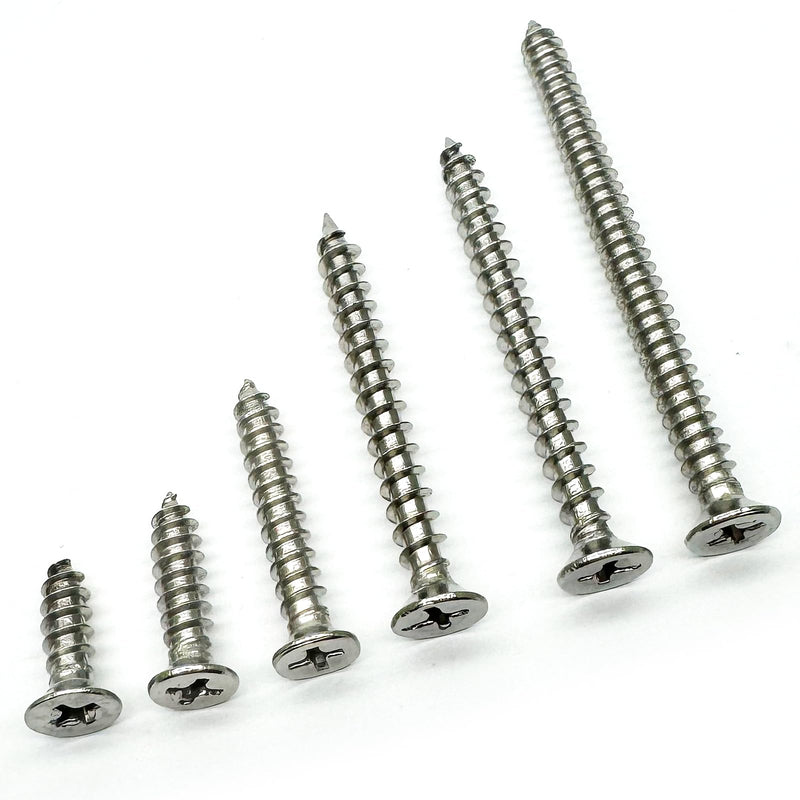[Australia - AusPower] - 5 x 50mm Screw, Flat Head, Phillips Drive, Self Drilling, 304 Stainless Steel Drywall Wood Screws 50Pcs 5 x 50mm 