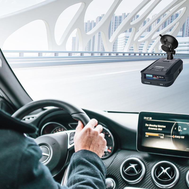 [Australia - AusPower] - Radar Detector Mount, Car Windshield &Dashboard Suction Cup Bracket, Suitable for UNIDEN R1 R2 R3 R4 R7 DFR3 DFR6 DFR7 DFR8 DFR9 Radar Detector (Only Applicable to Uniden Models), Easy to Install 