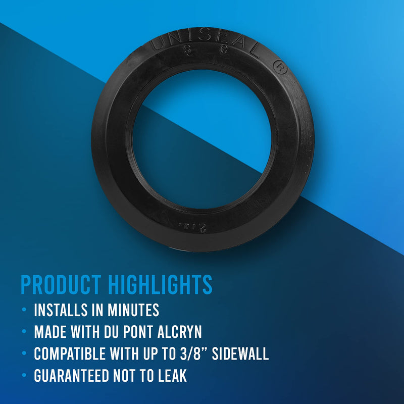 [Australia - AusPower] - 2" UNISEAL Flexible Tank Adapter (Bulkhead) - 2 Pack 