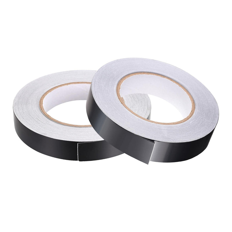 uxcell Aluminum Foil Tape Black Matte Tape Non Reflective 20mmx50m/164ft for HVAC, Sealing, Patching Hot and Blocking Light 2pcs 50m x 20mm