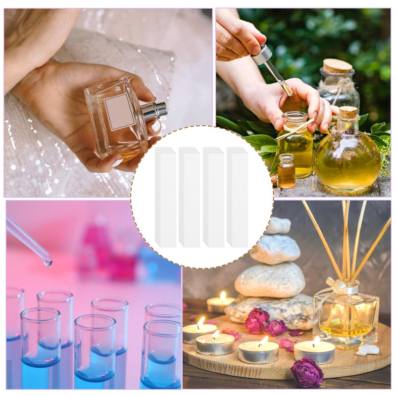 [Australia - AusPower] - Bewudy Pack of 200 Test Paper Perfume Test Strips, Disposable Perfume Tester Strips, Fragrance Tester Paper, Rectangular Aromatherapy Fragrance Tester Paper for Testing Fragrances, Essential Oils (9 x 9 x 1,5 cm 