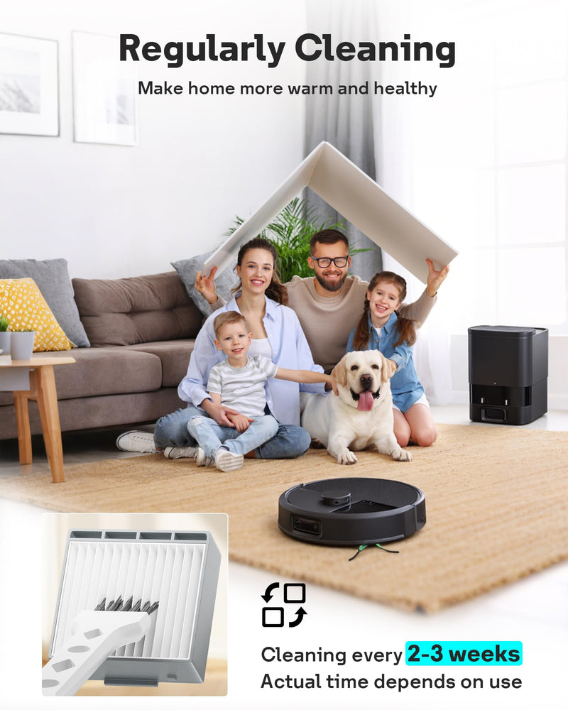 [Australia - AusPower] - Leemone 23 Pcs Replacement Parts for iRobot Roomba Max 705 Vac & Plus 504 Vac Robot Vacuum, 705 Accessories Kit with 4 Main Roller Brushes, 6 Dust Bags, 6 Filters, 6 Side Brushes, 1 Cleaning Brush irobot 705 504 Vac Parts 
