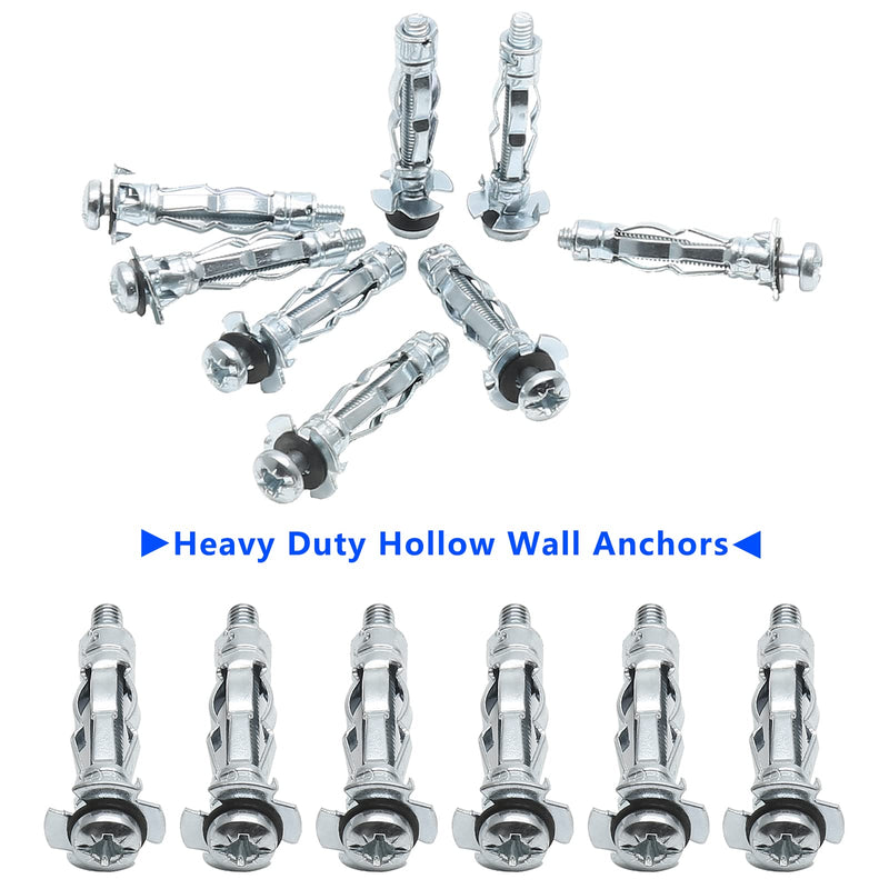 [Australia - AusPower] - 30Pcs M4x32 Heavy Duty Hollow Wall Anchors Zinc Plated Steel Molly Bolt Hollow Drive Wall Anchor Screws for Drywall, Plaster and Tile M4 x 32 