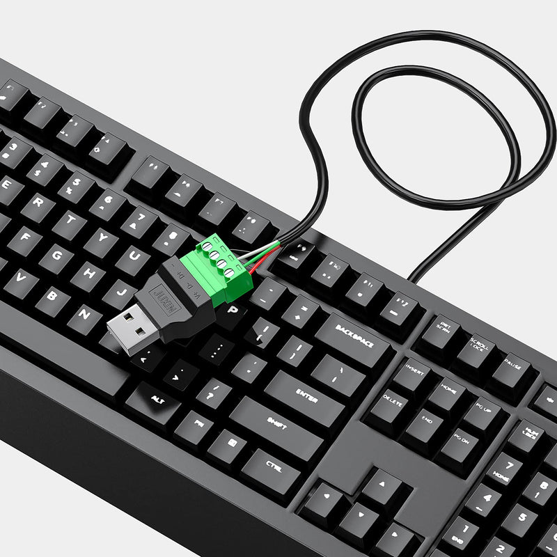 [Australia - AusPower] - USB 2.0 Type A Male Female Bolt Screw w/Shield Terminal Plug Adapter Connector (1PCS Male+1PCS Female) 1PCS Male+1PCS Female 