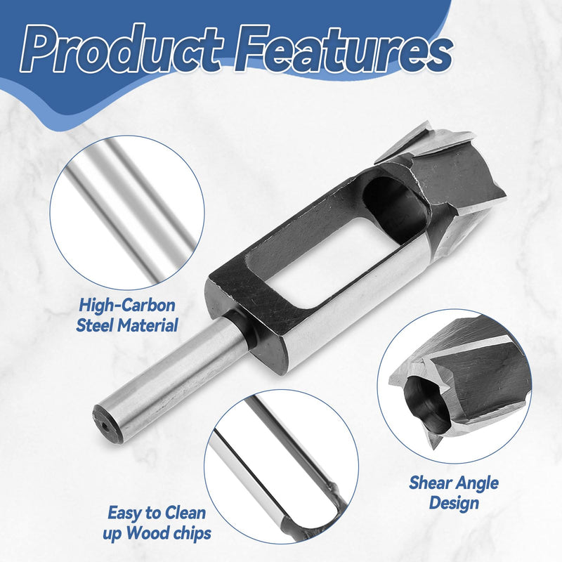 [Australia - AusPower] - Deep Tenon Drill for Carpentry Work, 8 mm, 10 mm, 12 mm, 15 mm, 20 mm, 25 mm, 30 mm, 35 mm, 40 mm, Wood Dowel Hole Cutter, Tenon Cutter, Cork Drill, Deep Dowel Cutter (20 mm) 