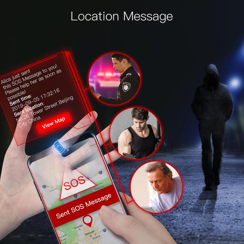 [Australia - AusPower] - Smart Ring for iOS Android | 2 Health Stones,6 RFID Cards,128G Wireless USB Flash Disk,Digital Business Card,Share Social Media | Ceramic Ring for Men Women - S Black 