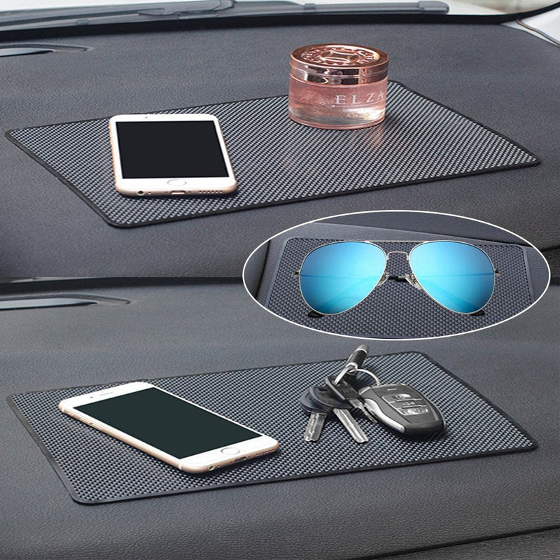 [Australia - AusPower] - DaKuan Car Dashboard Anti-Slip Mat, 4 Packs 10.5" x 5.7" and 8" x 5.1" Sticky Non-Slip Dashboard Gel Latex Pad for Cell Phone, Sunglasses, Keys, Coins 