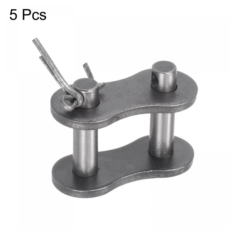 [Australia - AusPower] - uxcell 5Pcs #100 Chain Master Connector Link Roller, 1 1/4" Pitch Carbon Steel, Standard Connecting Split Links for 20A Chain 