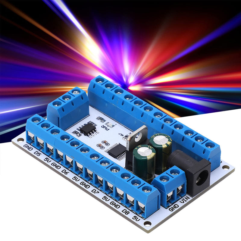 [Australia - AusPower] - DS18B20 8-Channel Digital Temperature Sensor Module Voltage Range 6-24V 8-13mA for Industrial Automation HVAC Systems 