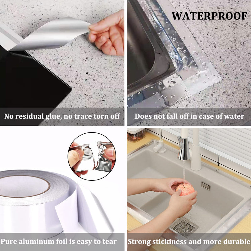 [Australia - AusPower] - Duct Tape Heavy Duty Waterproof, Premium Aluminum Foil Tape (2"*65Feet,3.9mil), Silver Metal Patch & Seal Tape, High Temperature, Insulation Adhesive for Ductwork, Sealing, Sealant, HVAC, Dryer Vents 1-Pack 