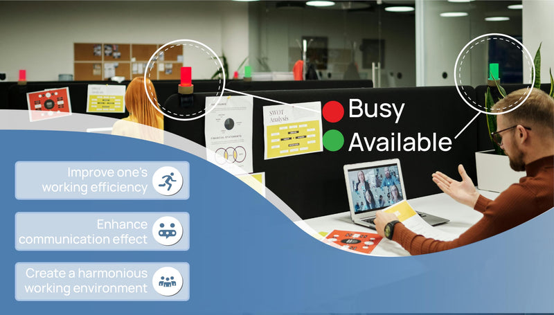 [Australia - AusPower] - Clip Busy Light Standard for The Office / 59 inch USB Cable Busy Light Indicator – Workspace Distractions and Boosts Productivity/Do not Disturb Light - Free LED Indicator Light 
