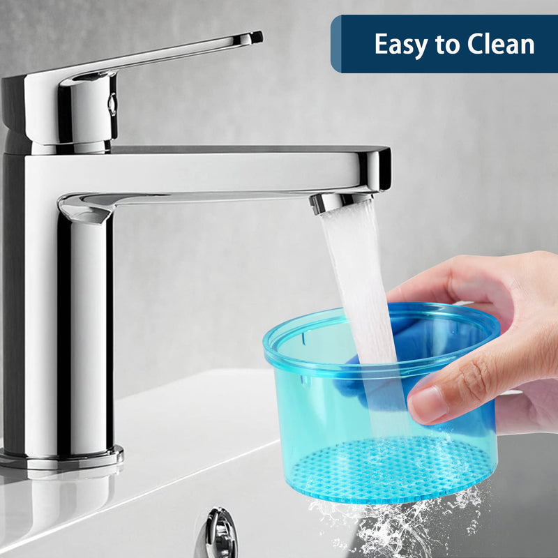 [Australia - AusPower] - Annhua Dental Bur Holder Cleaner Burs Soak Box with Strainer for Burs Cleaning, Soaking - Blue 
