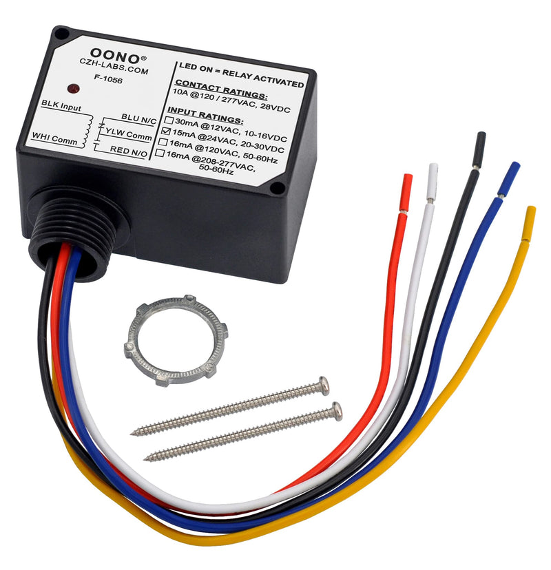 [Australia - AusPower] - SPDT 10Amp Power Relay Module, Plastic Enclosure and Pre-Wired (AC/DC 24V) AC/DC 24V 