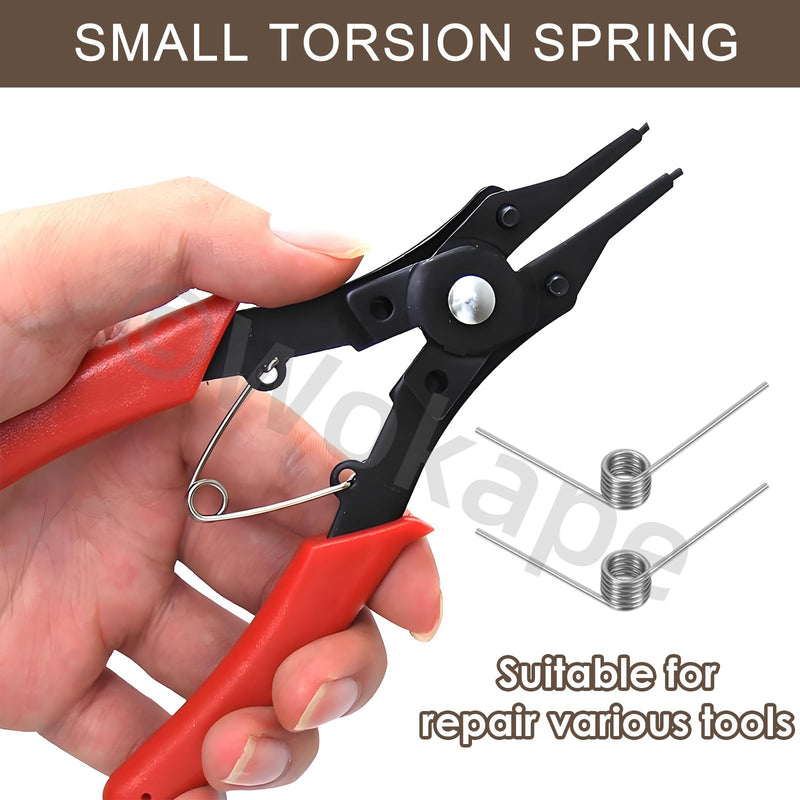 [Australia - AusPower] - 45pcs 15 Sizes Stainless Steel Tiny Torsion Spring Set, 0.5/1 /1.5/2 /2.5mm Wire Diameter 45°& 90°& 120°Torsion Spring for Woodworking Maintenance and DIY 