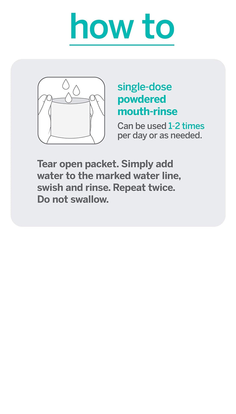 Supersmile Powdered Mouth Rinse - Clinically Proven to Freshen Breath and Whiten Teeth - Convenient TSA Approved On-the-Go Oral Mouthwash Packets - No Sugar or Alcohol 36 Ounce (Pack of 1)