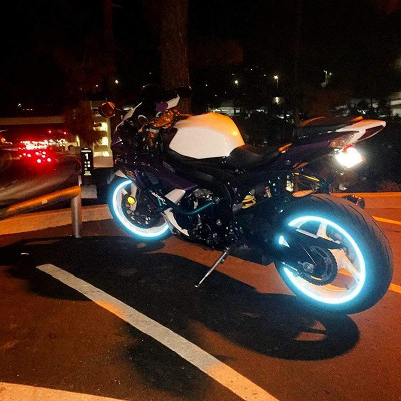 customTAYLOR33 NEW Special Edition Baby Blue High Intensity Grade Reflective Copyrighted Safety Rim Tapes, 17" (Rim Size for Most SportsBikes) 17" (Rim Size for Most SportsBikes)