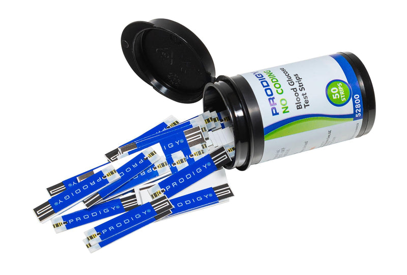 [Australia - AusPower] - Prodigy 52800 No Coding Blood Glucose Test Strips 