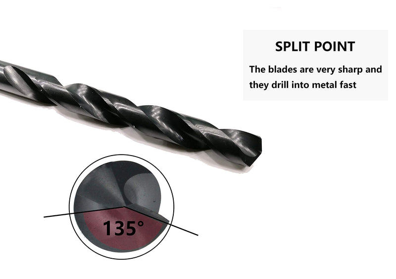 [Australia - AusPower] - 17/64"inch HSS M35 Cobalt Twist Drill Bit,High Speed Steel,Pack of 5,Suitable for Steels,Cast Iron,Stainless Steel,Copper and Other Hard Metals?17/64inch? 17/64inch 