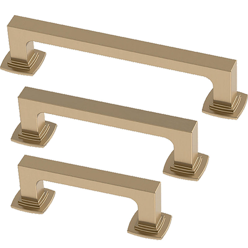 Franklin Brass (5-Pack) – Champagne Bronze Cabinet Handles, 5-1/16 Inch Hole Center, Pulls for Drawers, Kitchen Cabinet Door, Dressers | Parow 5-1/16" (128mm)