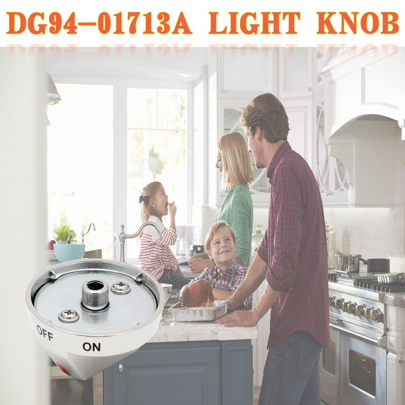 [Australia - AusPower] - DG94-01713A Light Knob DG94-01713A Gas Range Burner Control Dial Knob for Samsung Range Oven Stove NX58M9420SS NX58M9420SSAA NX58M9420SSAA-00（1 Pack） 