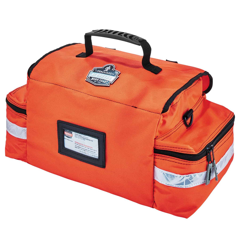 Ergodyne Arsenal 5210 Small Medic First Responder Trauma Duffel Bag with Shoulder Strap, Orange First Responder EMS Jump Bag - Polyester - 15L