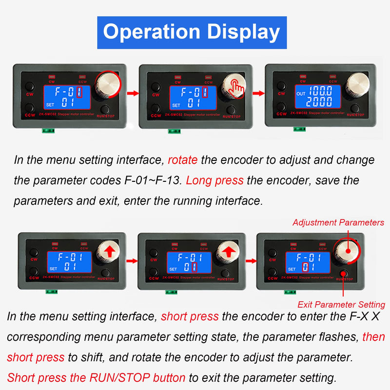 [Australia - AusPower] - Stepper Motor Driver Controller, Forward and Reverse Control Pulse Speed PLC Serial Communication, DC 5~30V/4A Universal for NEMA 17/23 Motor 
